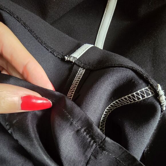 Cartise Black White Pencil Skirt Sheath Mini Slit Canada Designer Boutique Sz. 4 - Picture 10 of 12